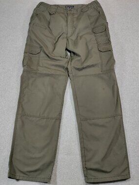 5.11 Tactical Taclite Pro Ripstop Cargo Pants Mens 34x34 (34x32) Olive Knee Pads